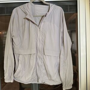 Lululemon hood lite jacket beige XL 12/14
